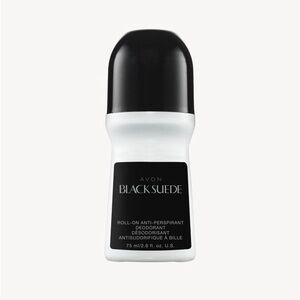 3 Avon Black Suede Roll-On Deodorant